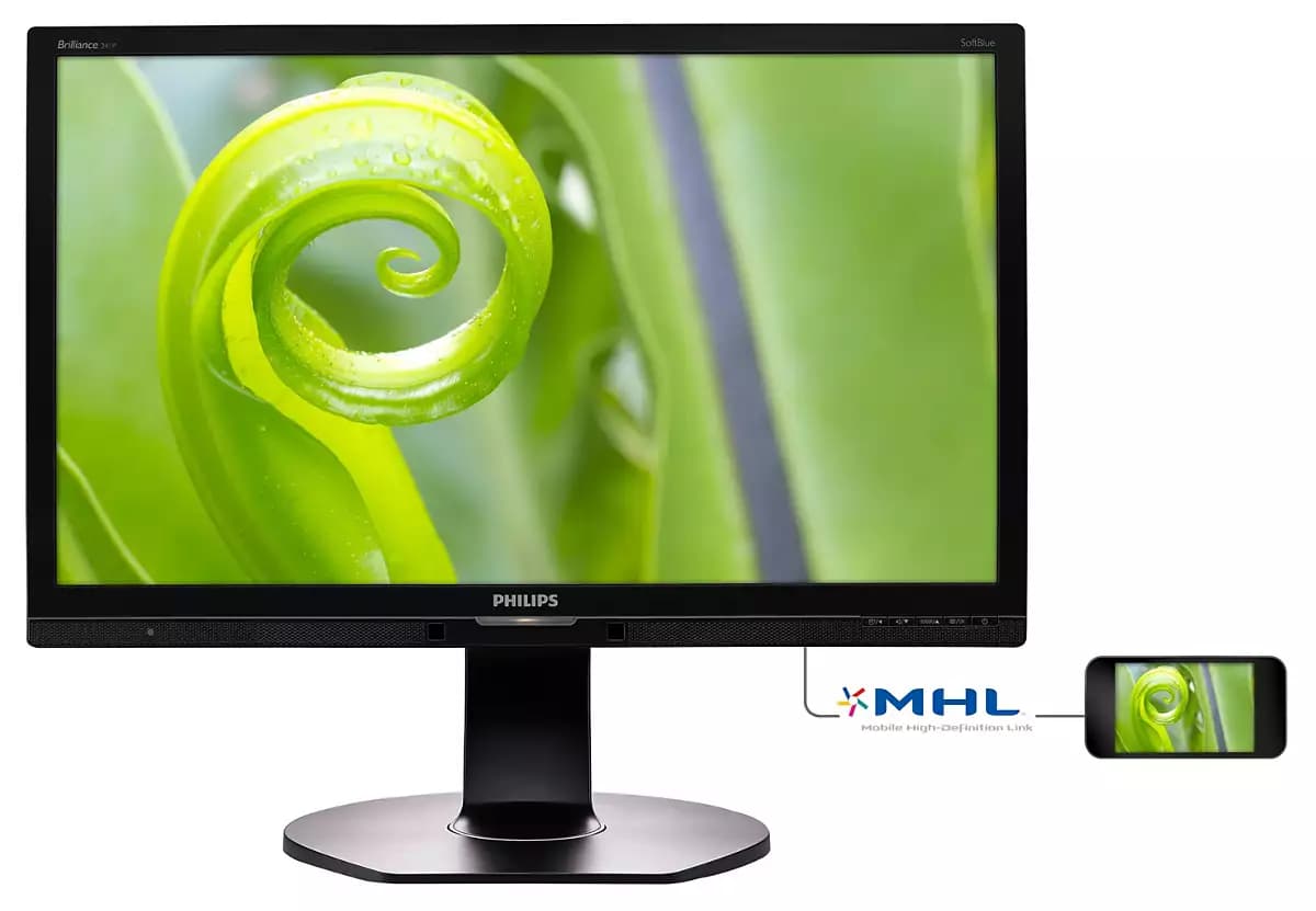Philips P Line LCD monitor with SoftBlue Technology 241P6EPJEB/00
