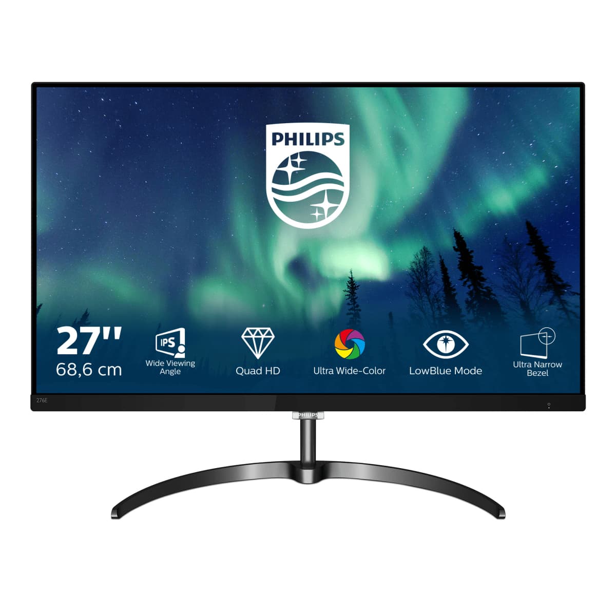 Philips E Line 276E8FJAB/01 computer monitor 68.6 cm (27") 2560 x 1440 pixels Quad HD LED Black