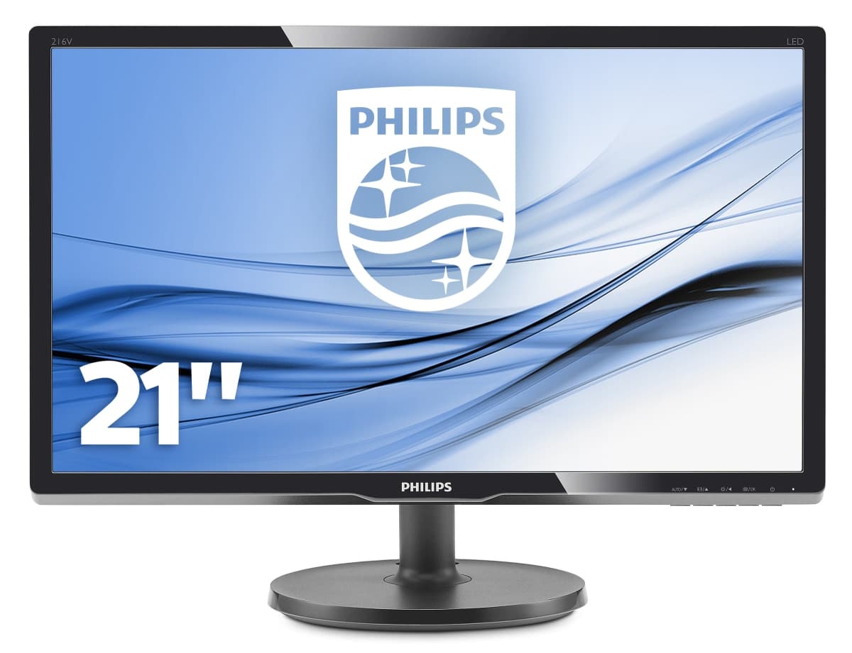 Philips V Line 216V6LSB2/10 computer monitor 52.6 cm (20.7") 1920 x 1080 pixels Full HD LCD Black