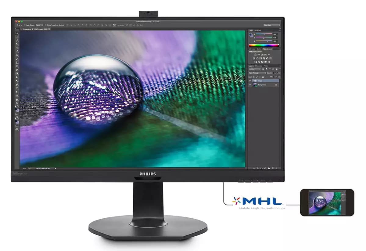 Philips P Line 4K UHD LCD monitor with PowerSensor 272P7VPTKEB/00