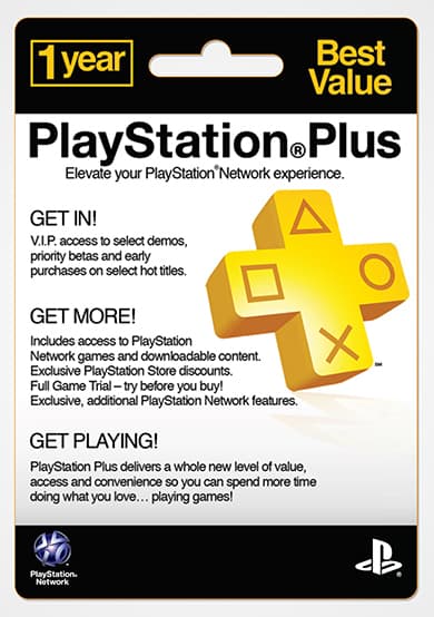 Sony Playstation Plus Subscription Card (1 year)