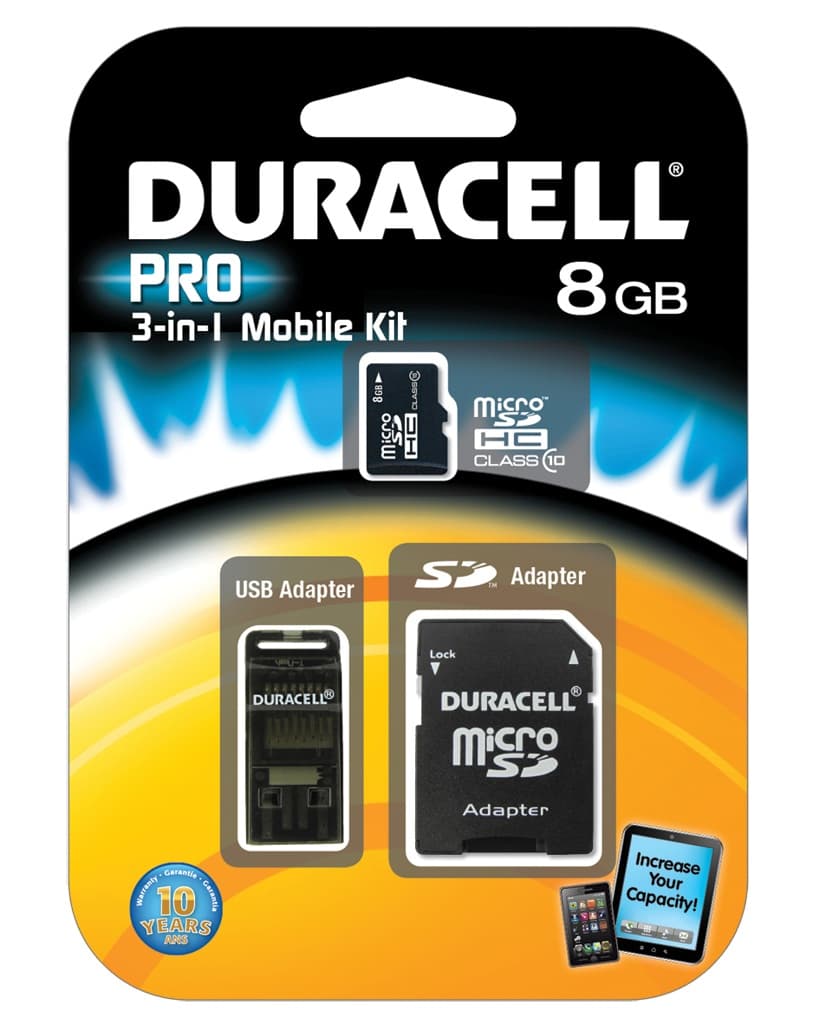 Duracell 8GB MicroSDHC Class 10