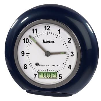 Hama "RC500" Travelling Alarm Clock Black