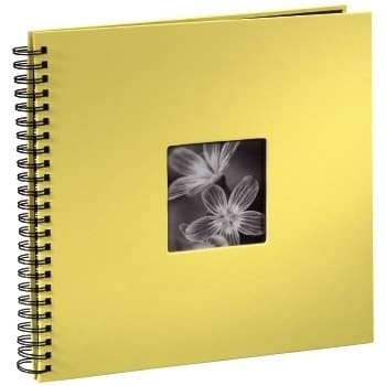 Hama "Fine Art" Spiral Album, yellow, 34x32/50 photo album 10 x 15, 13 x 18