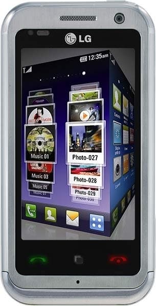 LG KM900 7.62 cm (3") 105 g Silver