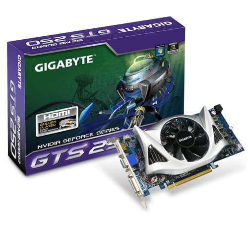 GIGABYTE GeForce GTS 250 512MB GDDR3
