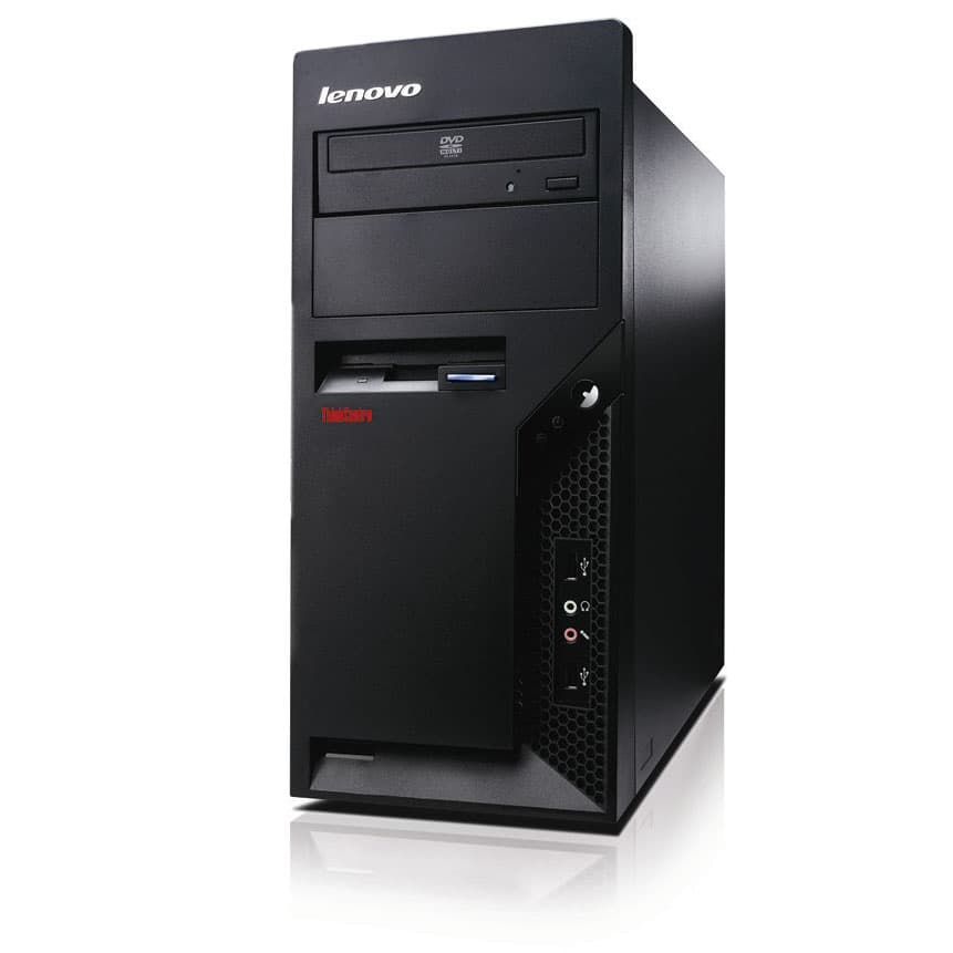 Lenovo ThinkCentre M58e Intel® Pentium® E5400 2 GB DDR2-SDRAM 320 GB Intel® GMA 4500 Windows 7 Professional Tower PC Black