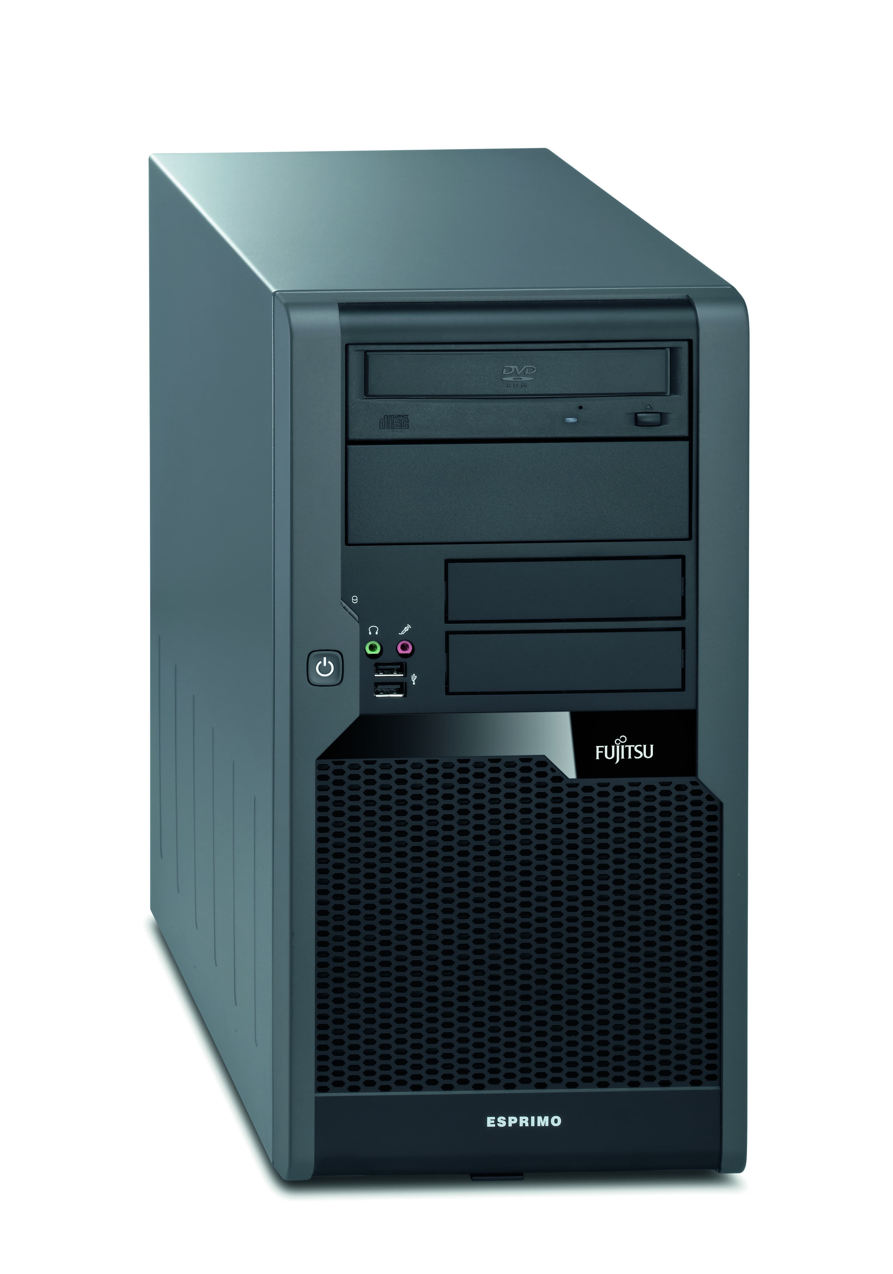 Fujitsu ESPRIMO P5730 Intel® Pentium® E5400 2 GB DDR2-SDRAM 320 GB Intel® GMA 4500M Windows 7 Professional Micro Tower PC Black